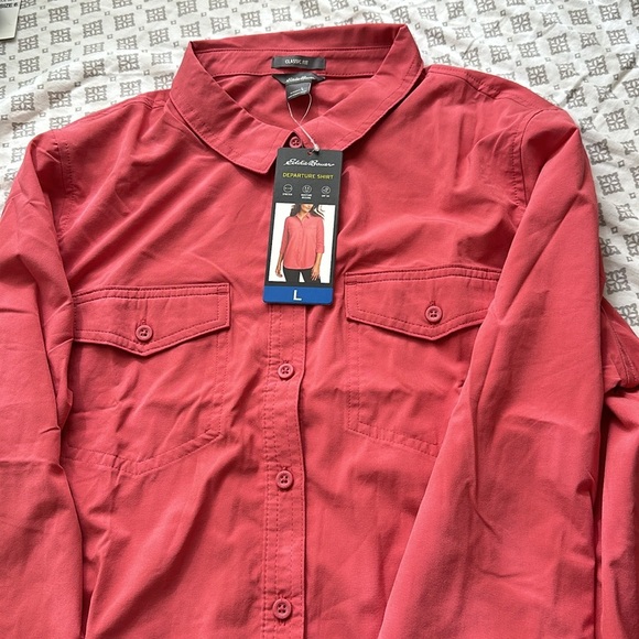 Eddie Bauer Ladies' Departure Top Red XXL NWT - Picture 6 of 8